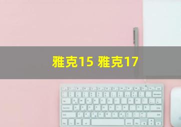 雅克15 雅克17